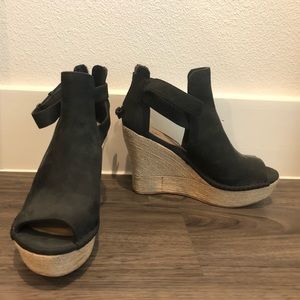 Ugg Womens Jolina Wedge Heels Wedge Heel Peep Toe